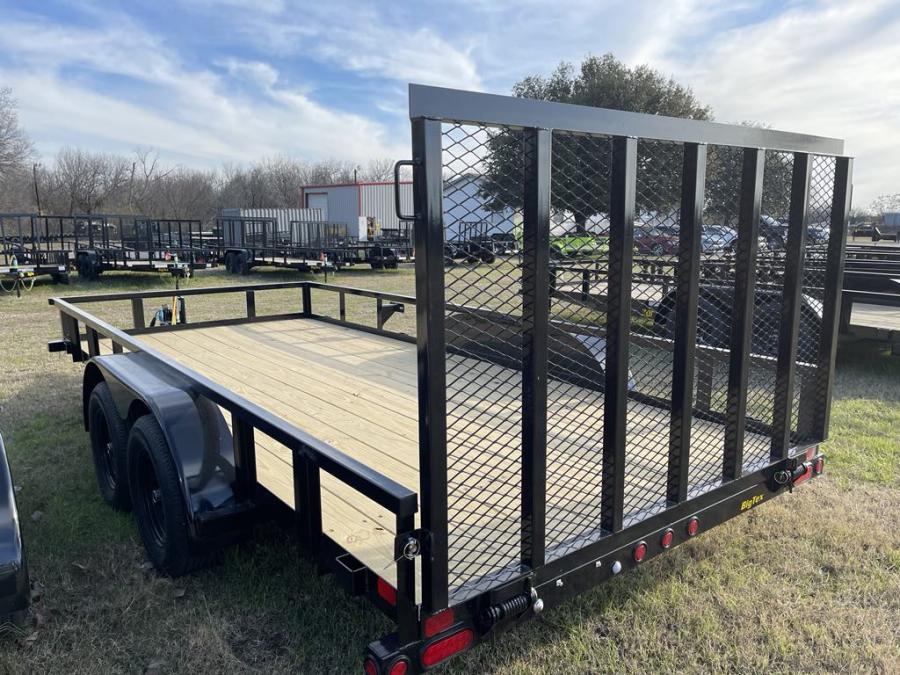 Big Tex 70PI 7K TAND SQ TU UTL 83"x16 BLK Image 4