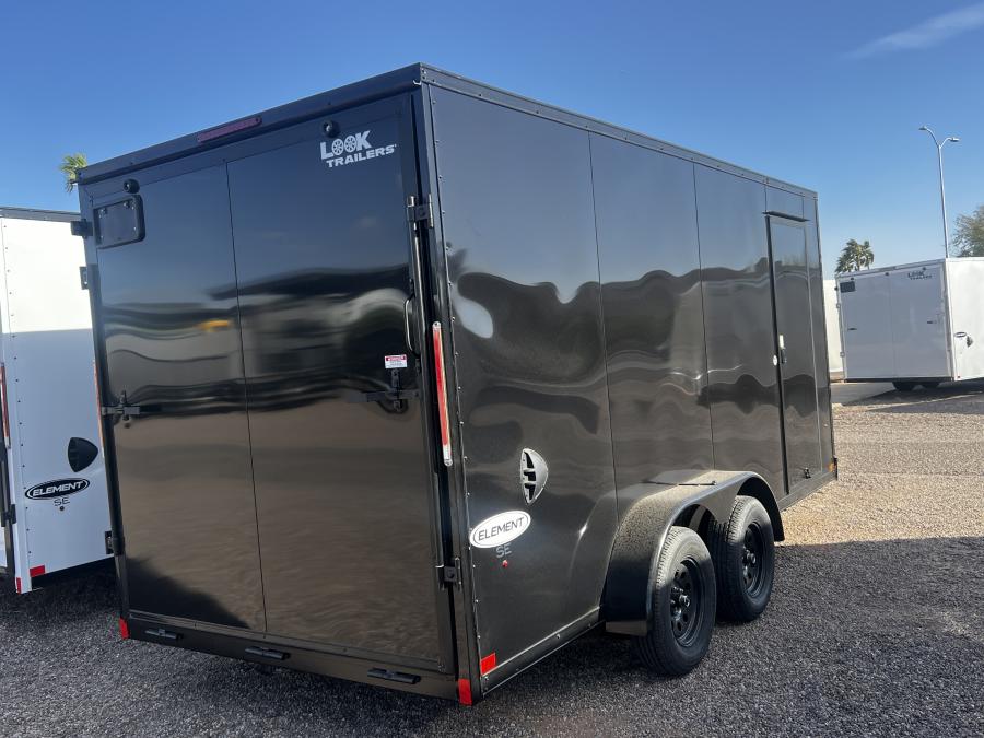 K84 7X16 XKL FLAT TOP V NOSE ENCL CARGO TRAILER Image 1
