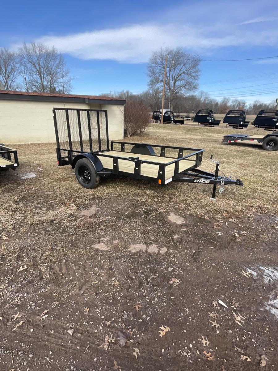 RICE SST RICE - ECON 3.5K SINGLE AXLE UTL 76X12 BLACK - TIRE MT Image 1