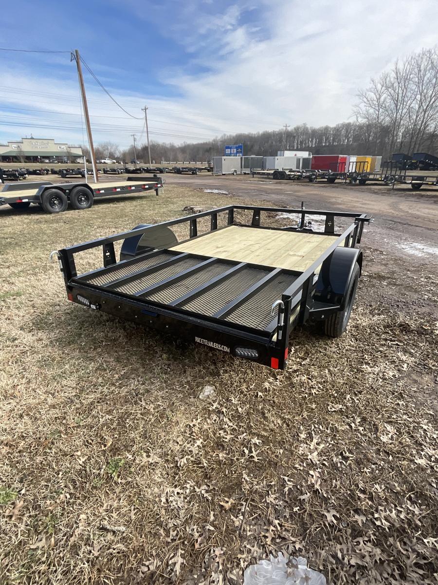 RICE SST RICE - ECON 3.5K SINGLE AXLE UTL 76X12 BLACK - TIRE MT Image 3
