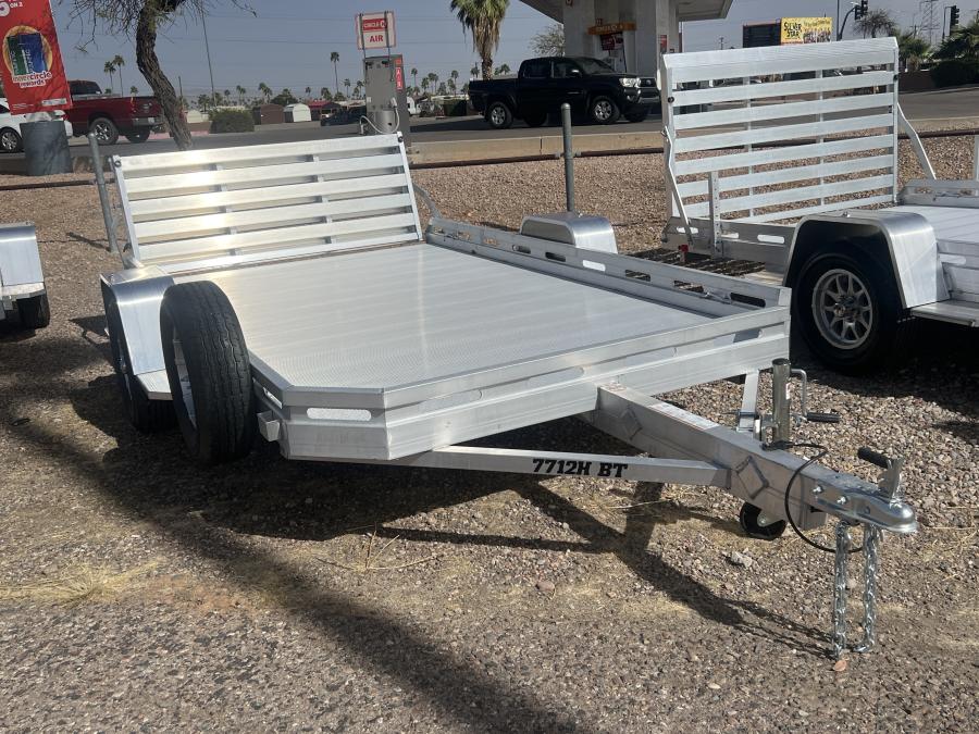 Aluma 7712 Aluma 78″ x 142″ SA Utility Trailer, Bi-Fold Tailgate image 0