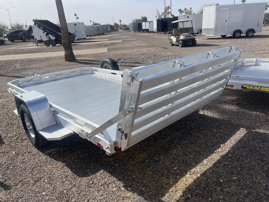 Aluma 7712 Aluma 78″ x 142″ SA Utility Trailer, Bi-Fold Tailgate image 1