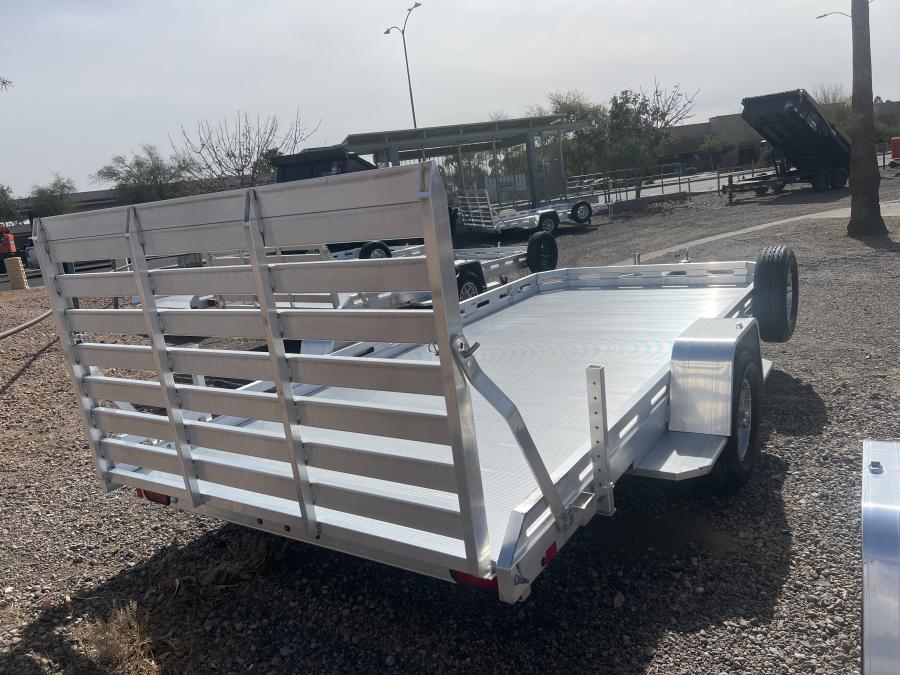 Aluma 7814 ALUMA 78X14 SA TRAILER, STRAIGHT TAILGATE image 1