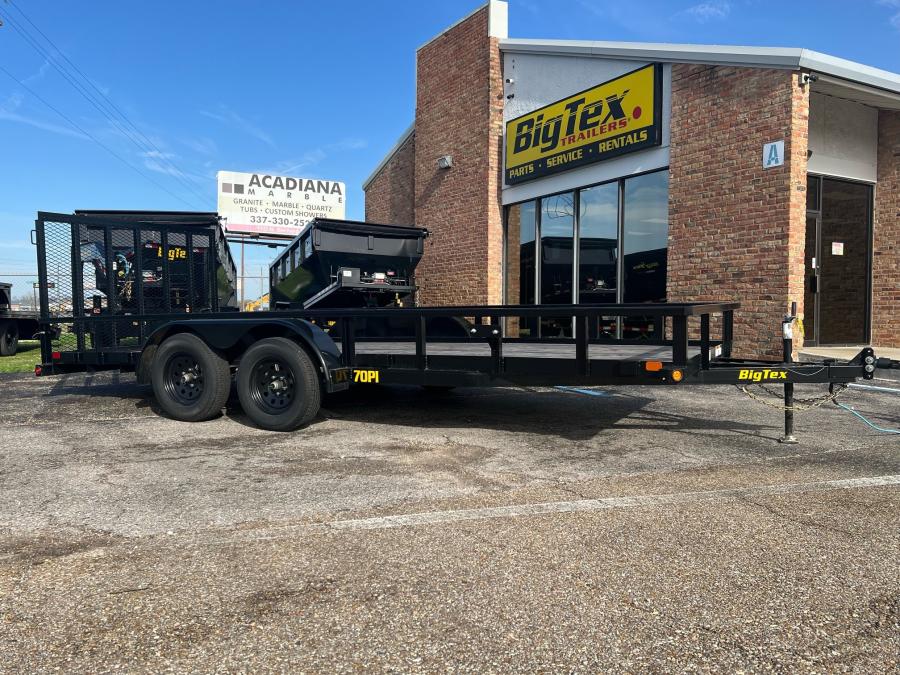 Big Tex 70PI 7K TAND SQ TU UTL 83″x18 2 BRAKES, BLK image 0