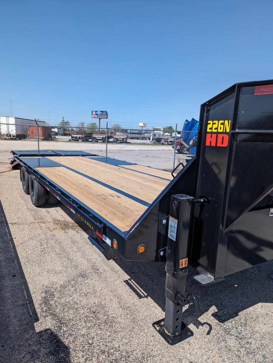 Big Tex 22GN, Gooseneck, 102" x 25', 23.9K, Dovetail, Mega Ramps Image 2
