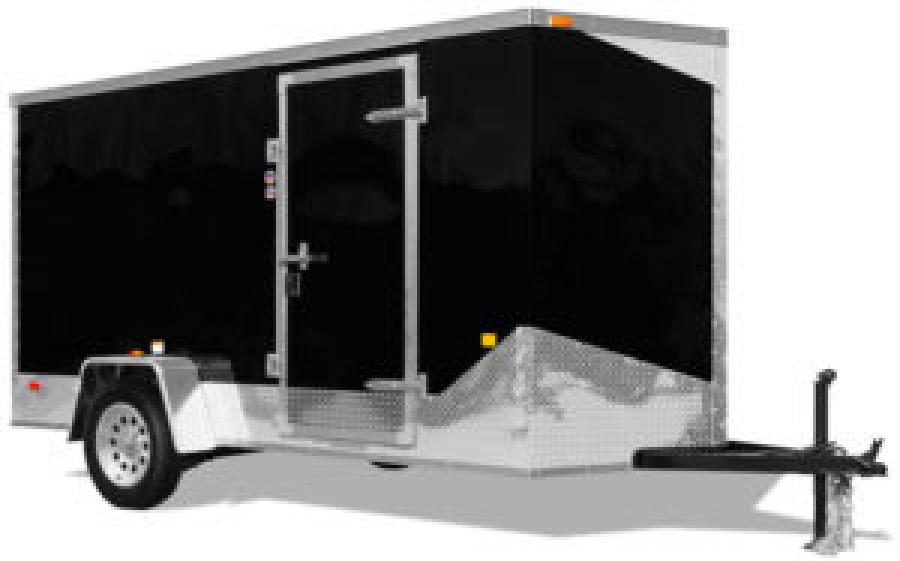 RWT7 RWT 7 x 14 TA FLAT TOP WEDGE ENCLOSED TRAILER BY RC Image 0