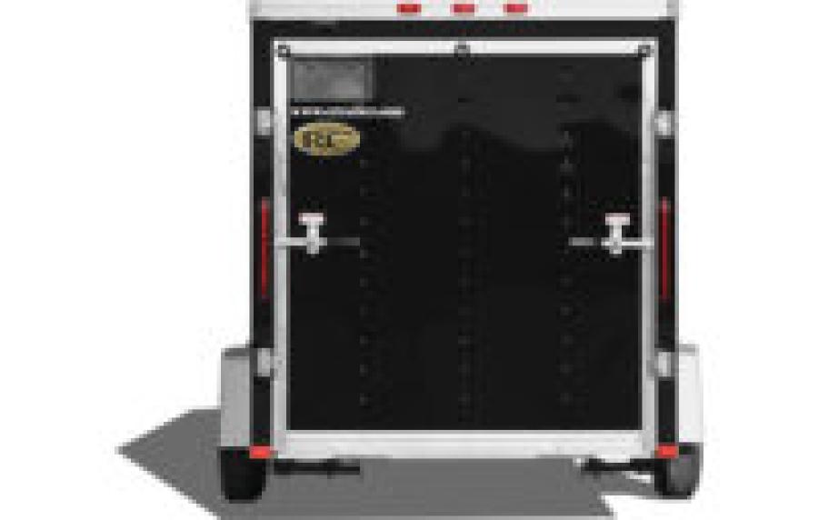 RWT7 RWT 7 x 14 TA FLAT TOP WEDGE ENCLOSED TRAILER BY RC Image 1