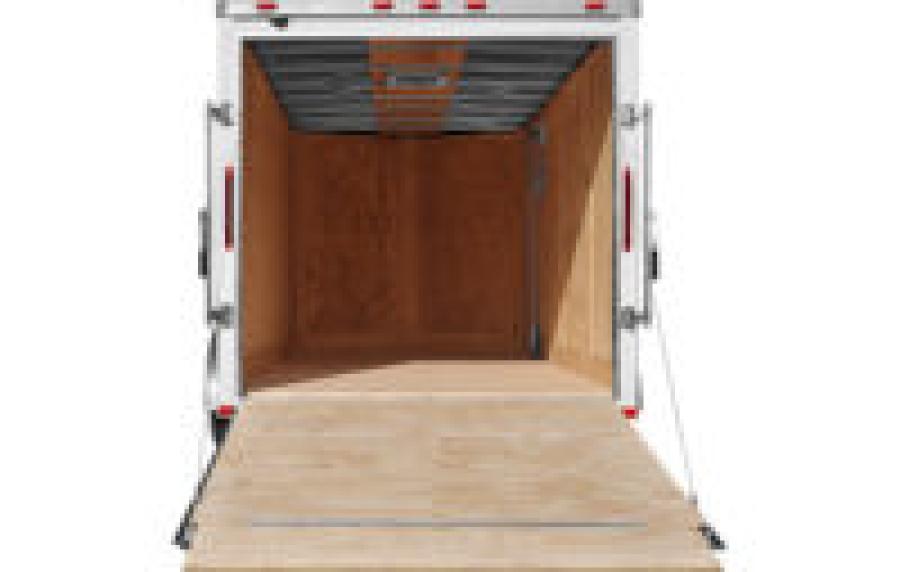 RWT7 RWT 7 x 14 TA FLAT TOP WEDGE ENCLOSED TRAILER BY RC Image 1