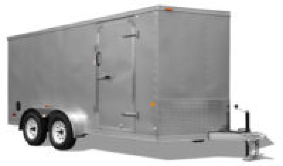 RWT7 RWT 7 x 16 TA FLAT TOP WEDGE ENCLOSED TRAILER BY RC Image 0