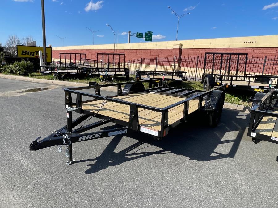 RICE SST RICE - ECON 3.5K SINGLE AXLE UTL 76X12 BLACK - TIRE MT Image 0