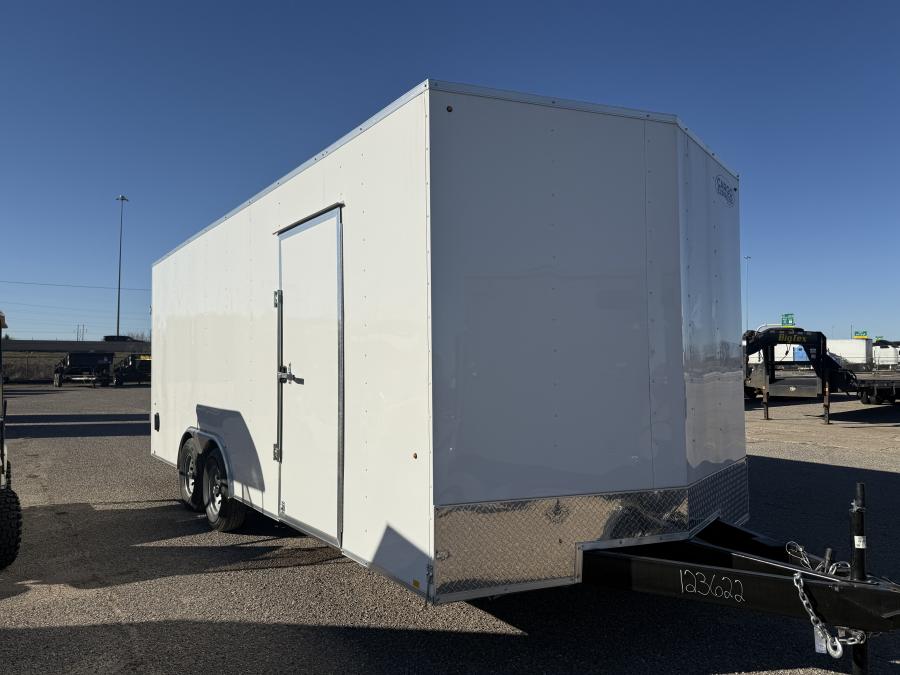 85X20INDIGO DLX FLAT TOP VNOS ENCLOSED CAR HAULER Image 0