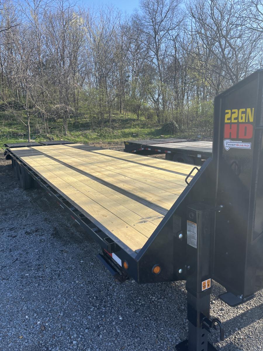 Big Tex 22GN, Gooseneck, 102" x 33', 23.9K, Dovetail, Mega Ramps Image 4