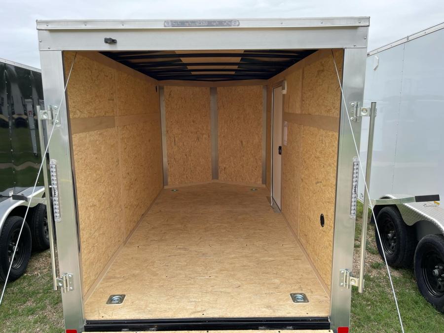 RC 2025 7'x16'x6.5'IH TA FLAT TOP WEDGE ENCLOSED TRAILER-Silver Image 10