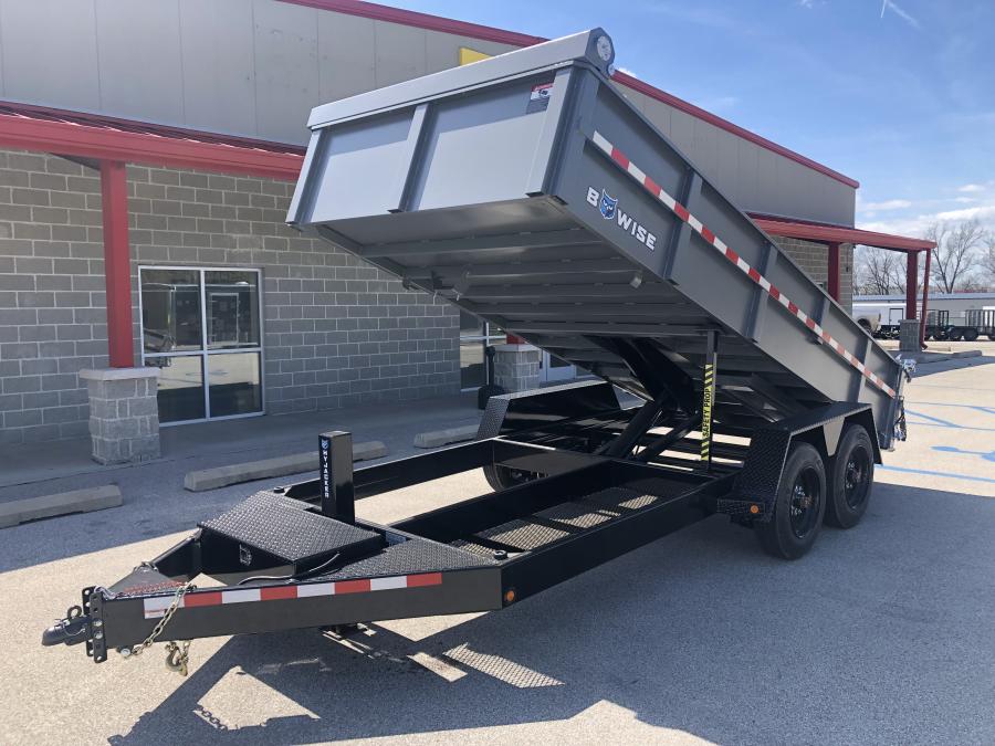 B-Wise DLP16-17 Dump, 82" x 16', 17.6K, Hydraulic Jack Image 1