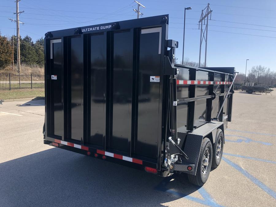 B-Wise DU14-15 Ultimate Dump, 82" x 14', 15.4K, Hydraulic Jack, Spare Tire, Wireless Remote Image 4