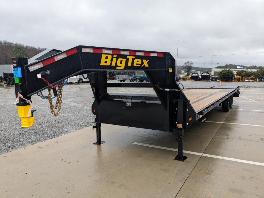 Big Tex 14GN, Gooseneck, 102" x 25', 15.9K, Dovetail, Mega Ramps Image 1