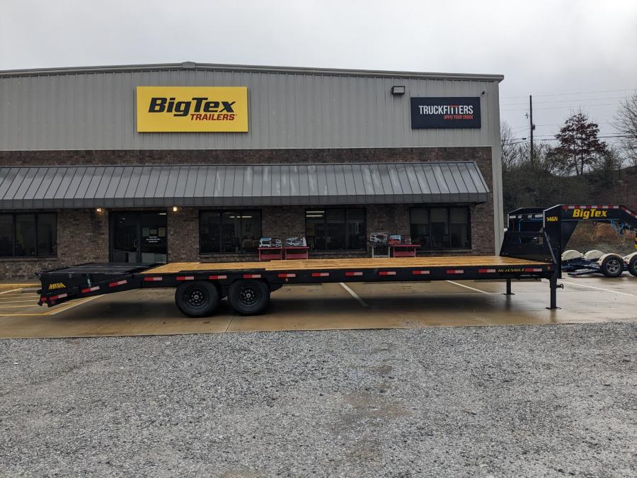 Big Tex 14GN, Gooseneck, 102" x 25', 15.9K, Dovetail, Mega Ramps Image 4