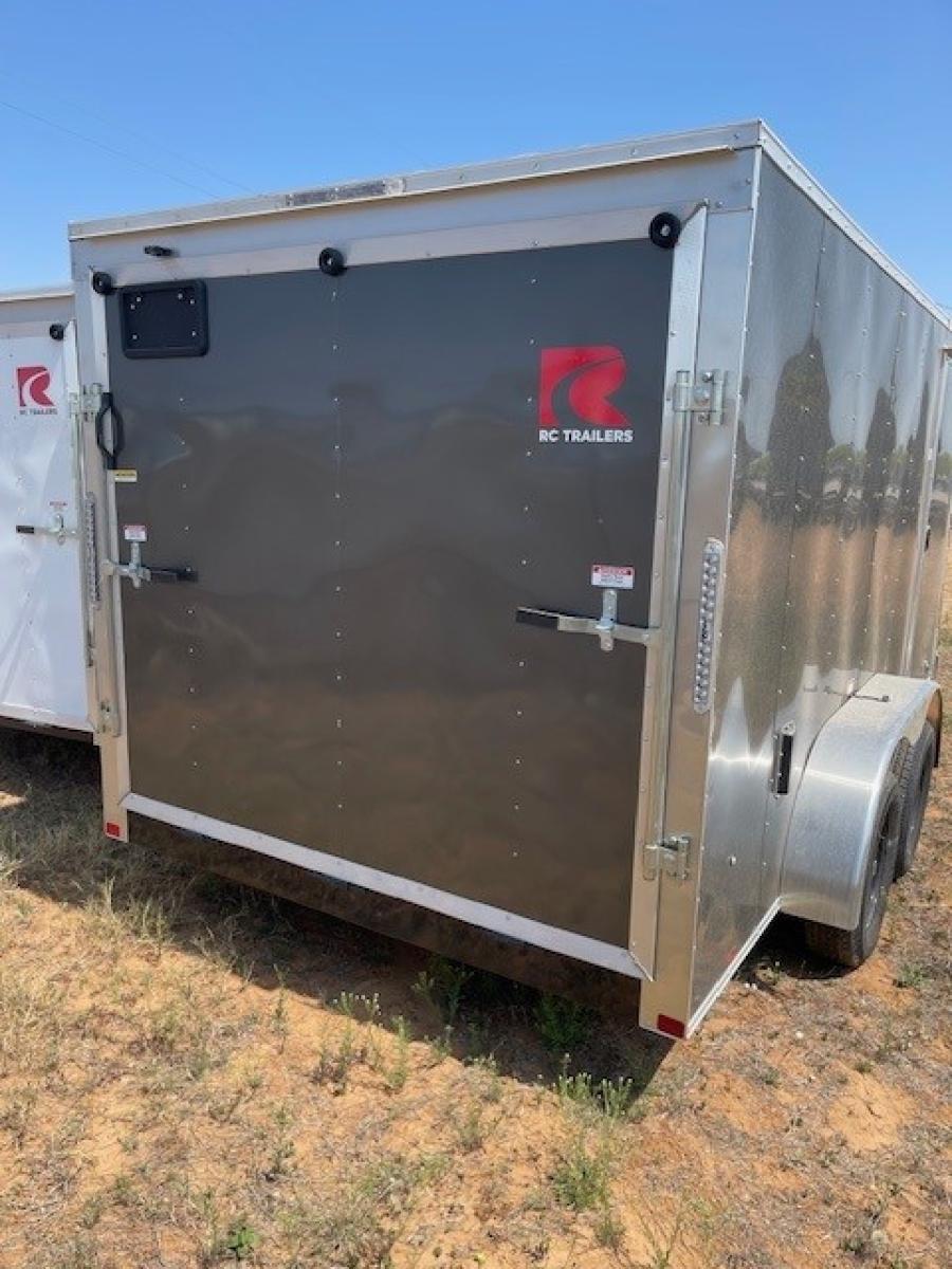 RWT7 RWT 7 x 14 TA FLAT TOP WEDGE ENCLOSED TRAILER BY RC Image 1