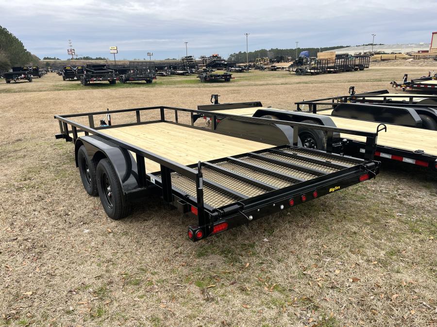 Big Tex 70PI 7K TAND SQ TU UTL 83"x16 2 BRAKES, BLK Image 0