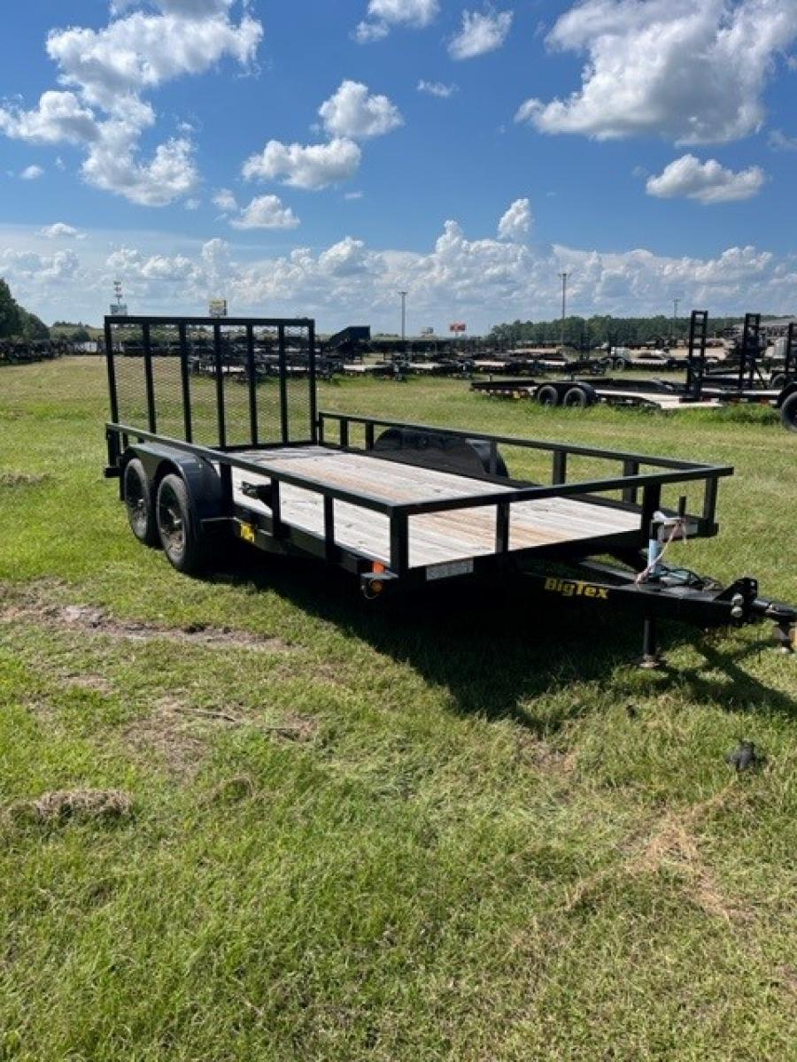 Big Tex 70PI 7K TAND SQ TU UTL 83"x16 2 BRAKES, BLK Image 0