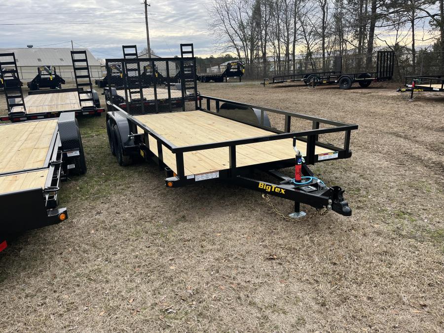 Big Tex 70PI 7K TAND SQ TU UTL 83"X20 2 BRAKES, BLK Image 0
