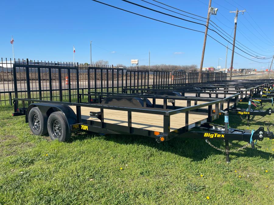 Big Tex 70PI 7K TAND SQ TA UTL 83"x18 BLK Image 0