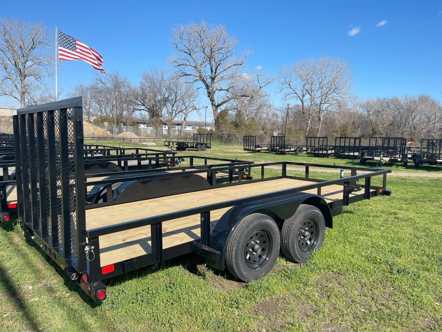 Big Tex 70PI 7K TAND SQ TA UTL 83"x18 BLK Image 2