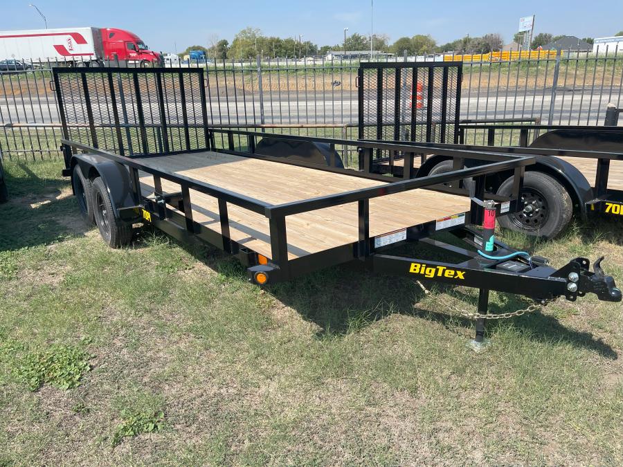 Big Tex 70PI 7K TAND SQ TA UTL 83"x18 BLK Image 5