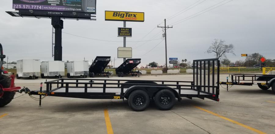 Big Tex 70PI 7K TAND SQ TU UTL 83"x16 BLK Image 2