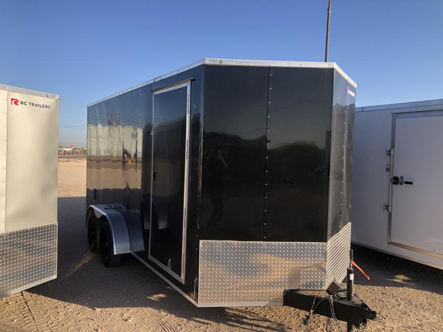 RWT7 RWT 7 x 16 TA FLAT TOP WEDGE ENCLOSED TRAILER BY RC Image 1