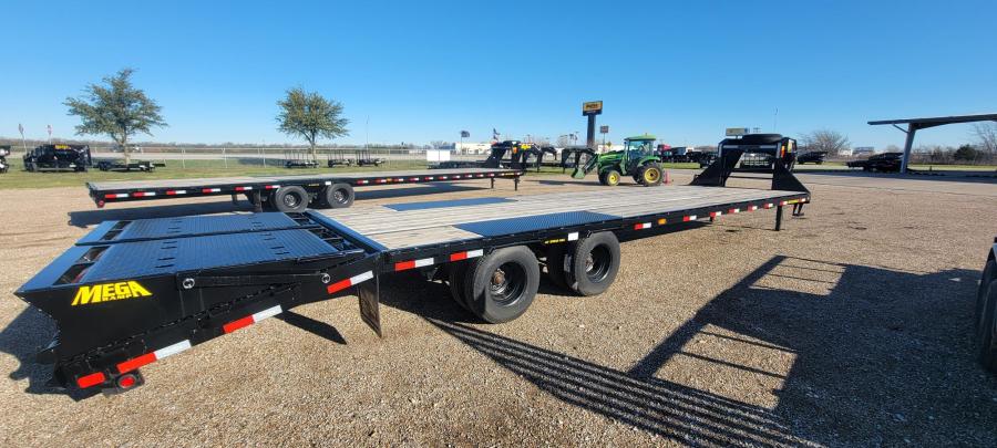 Big Tex 22GN, Gooseneck, 102″ x 30′, 23.9K, Dovetail, Mega Ramps image 1