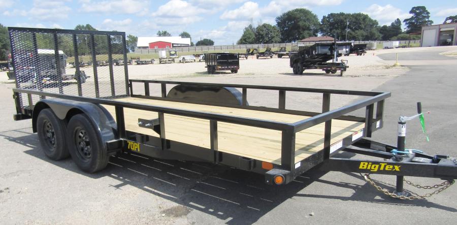 Big Tex 70PI 7K TAND SQ TU UTL 83"X20 BLK Image 1
