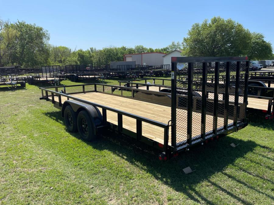 Big Tex 70PI 7K TAND SQ TU UTL 83"X20 BLK Image 1