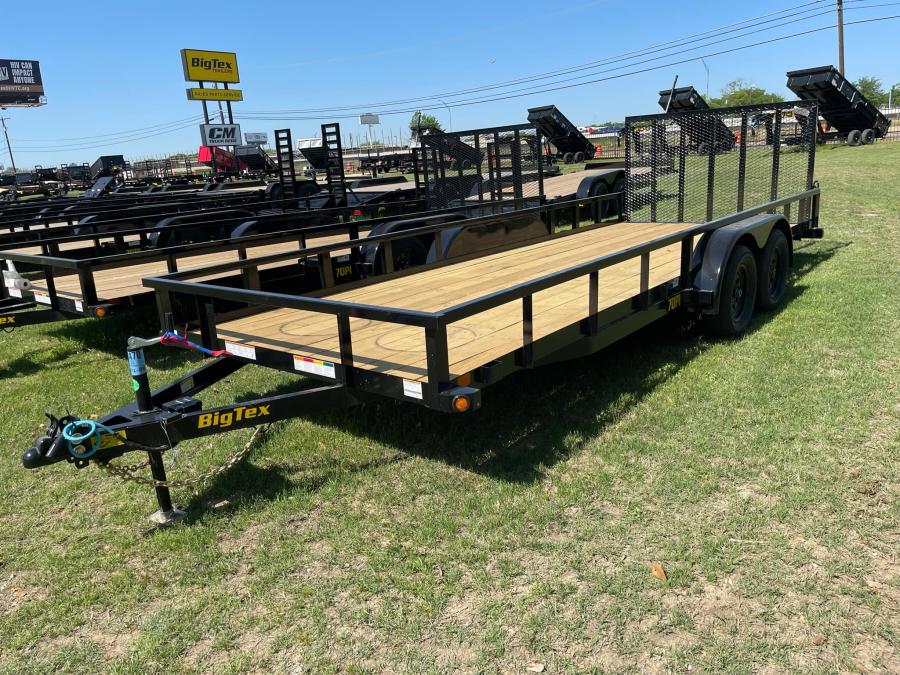 Big Tex 70PI 7K TAND SQ TU UTL 83"X20 BLK Image 5