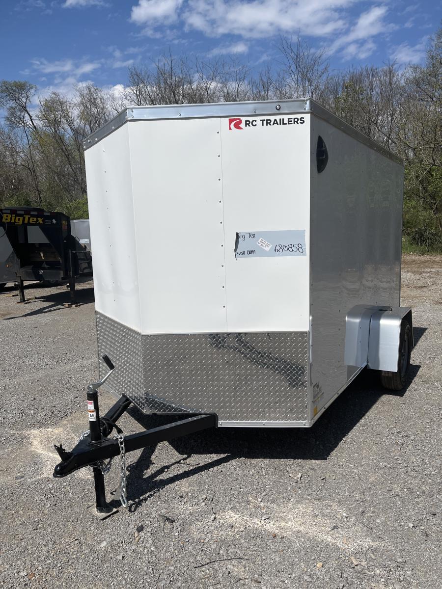 RWT6 RWT 6 x 10 SA FLAT TOP WEDGE ENCLOSED TRAILER BY RC Image 0