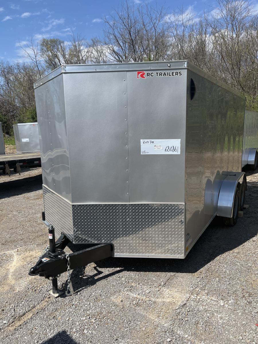 RWT7 RWT 7 x 14 TA FLAT TOP WEDGE ENCLOSED TRAILER BY RC Image 0