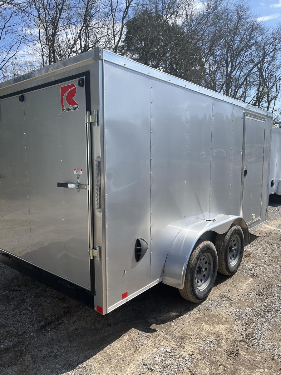 RWT7 RWT 7 x 14 TA FLAT TOP WEDGE ENCLOSED TRAILER BY RC Image 3