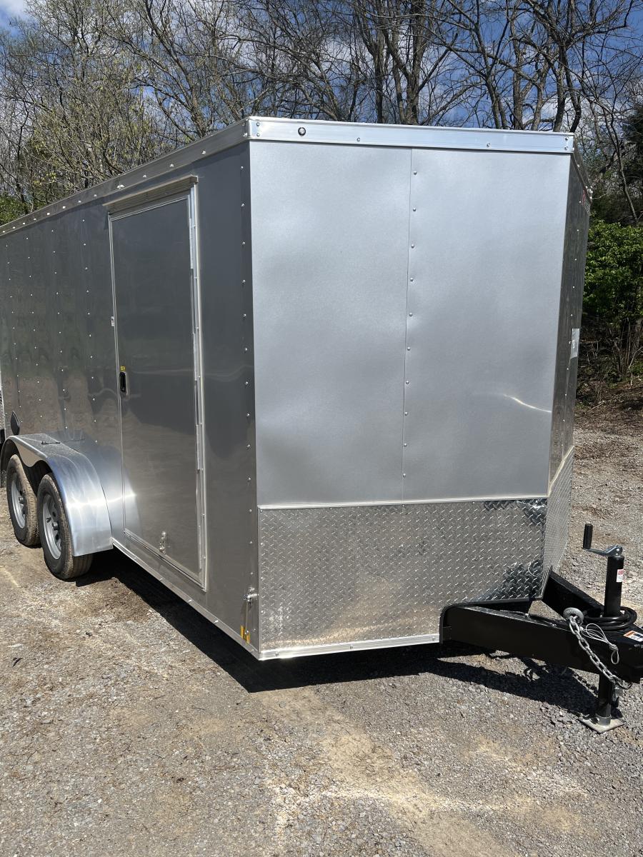 RWT7 RWT 7 x 14 TA FLAT TOP WEDGE ENCLOSED TRAILER BY RC Image 4