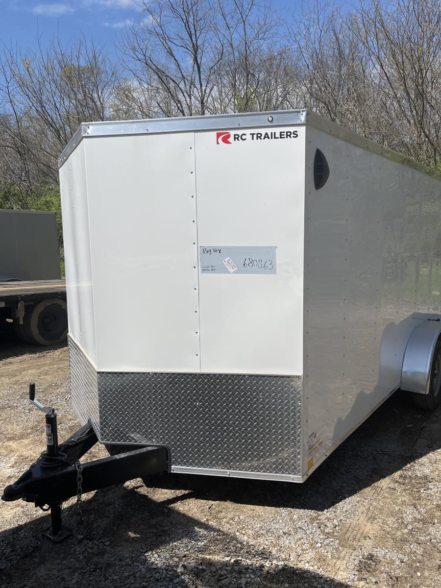 RWT7 RWT 7 x 16 TA FLAT TOP WEDGE ENCLOSED TRAILER BY RC Image 0