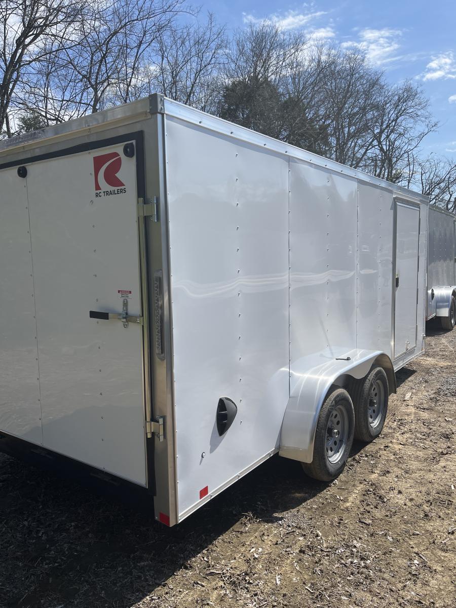 RWT7 RWT 7 x 16 TA FLAT TOP WEDGE ENCLOSED TRAILER BY RC Image 3