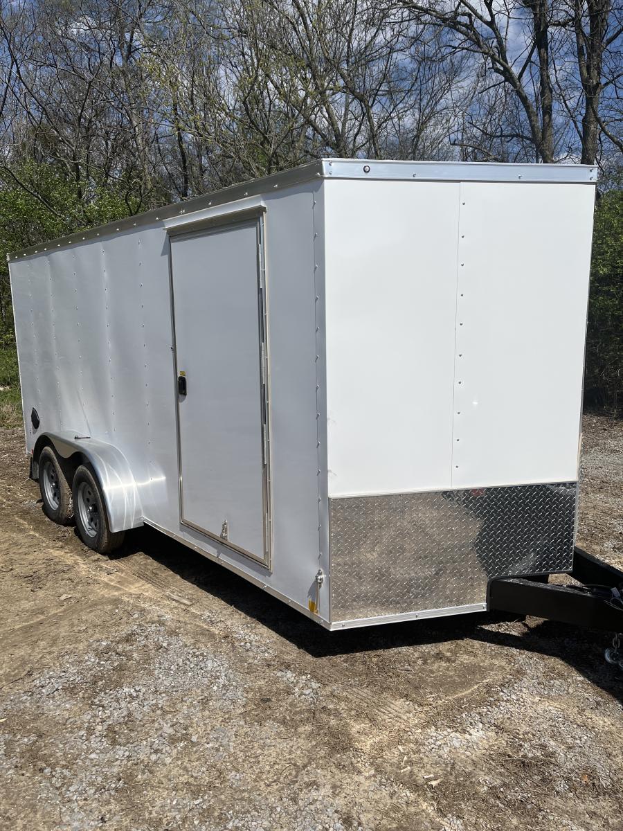 RWT7 RWT 7 x 16 TA FLAT TOP WEDGE ENCLOSED TRAILER BY RC Image 4