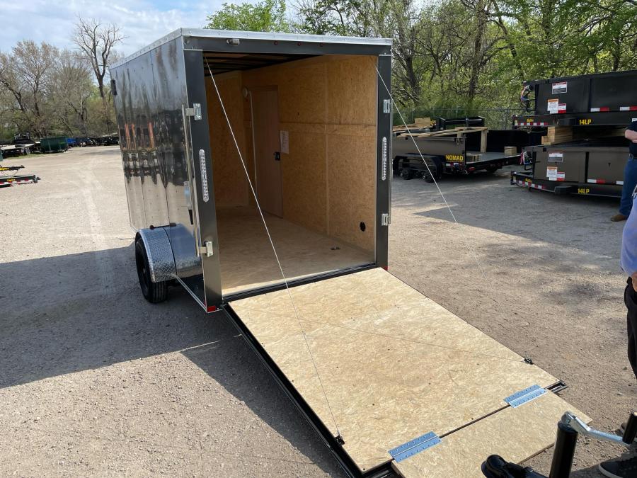 Commander CARGO 6X12X6.5IH SA RAMP RR ENCLOSED V-Nose-Gray Image 6