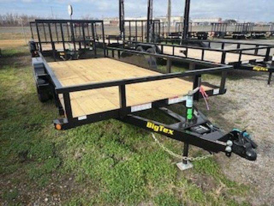 Big Tex 70PI 7K TAND SQ TU UTL 83"x16 2 BRAKES, BLK Image 0
