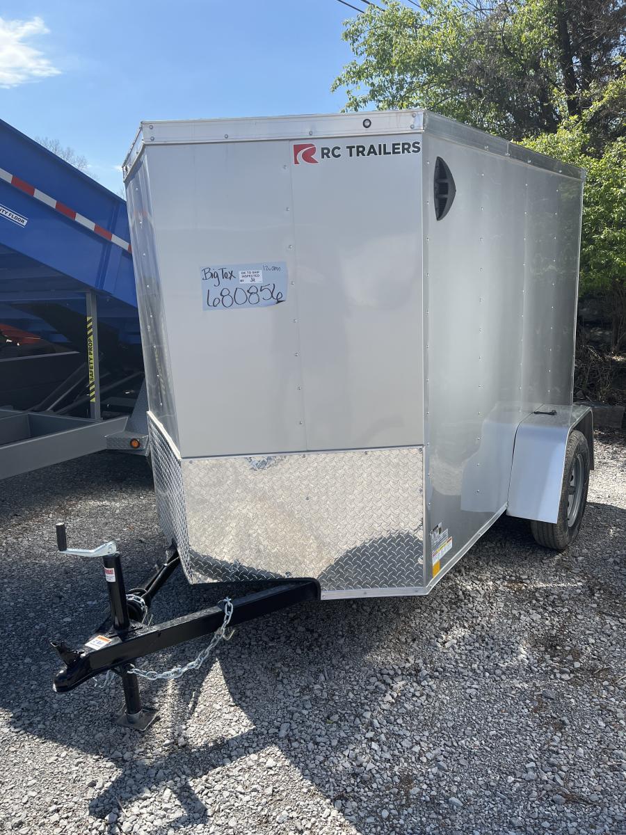 RWT5 RWT 5 x 8 SA FLAT TOP WEDGE ENCLOSED TRAILER BY RC Image 0