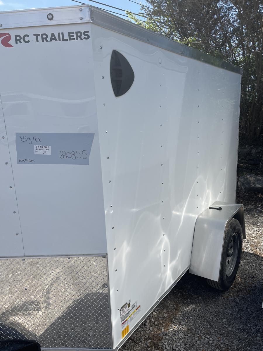 RWT5 RWT 5 x 8 SA FLAT TOP WEDGE ENCLOSED TRAILER BY RC Image 1