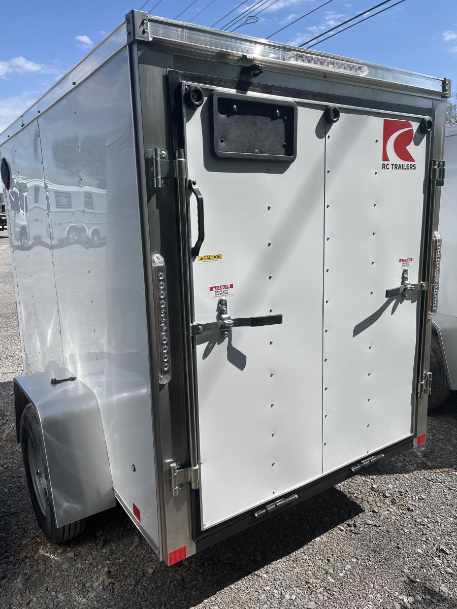 RWT5 RWT 5 x 8 SA FLAT TOP WEDGE ENCLOSED TRAILER BY RC Image 2