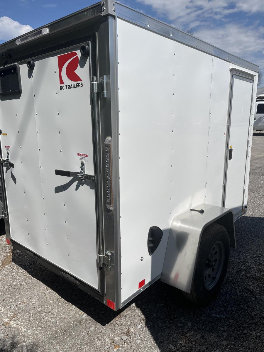 RWT5 RWT 5 x 8 SA FLAT TOP WEDGE ENCLOSED TRAILER BY RC Image 3