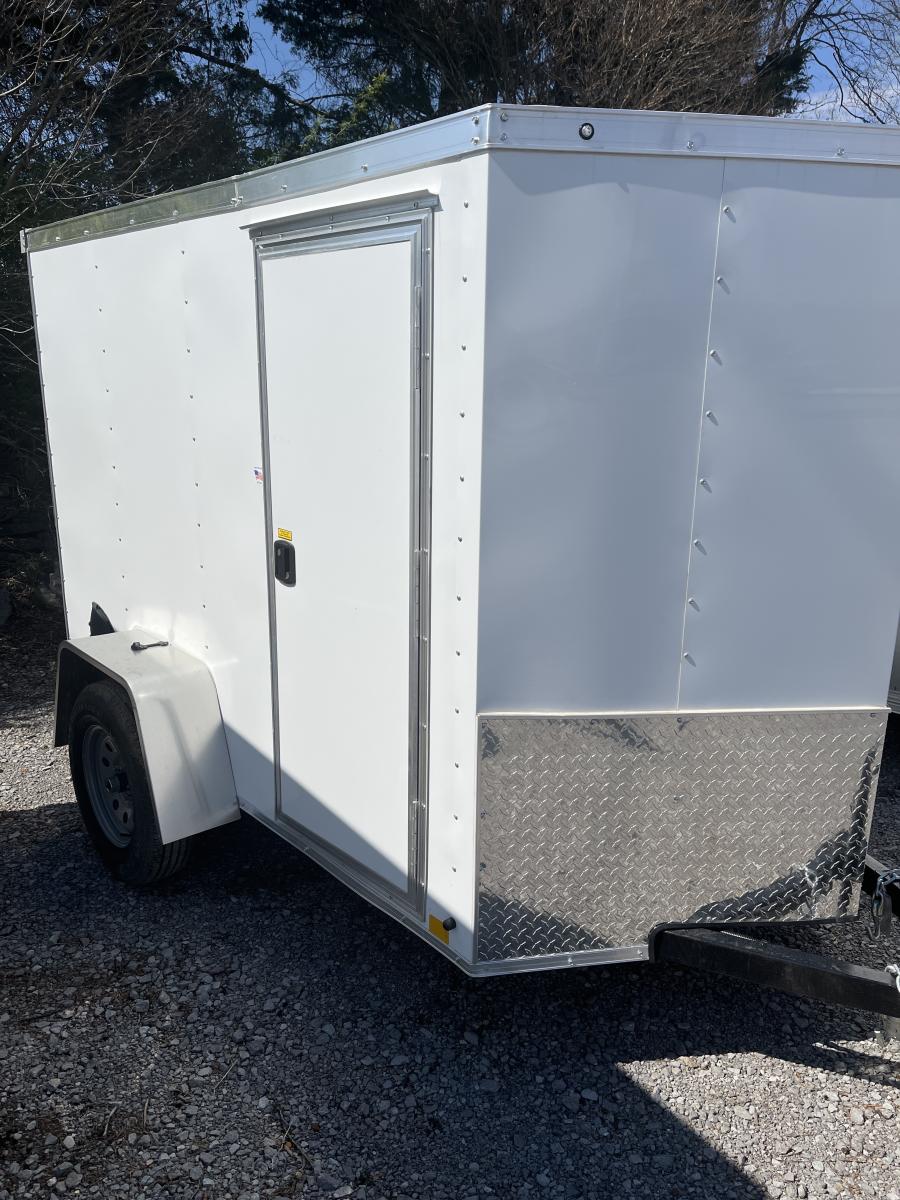 RWT5 RWT 5 x 8 SA FLAT TOP WEDGE ENCLOSED TRAILER BY RC Image 4