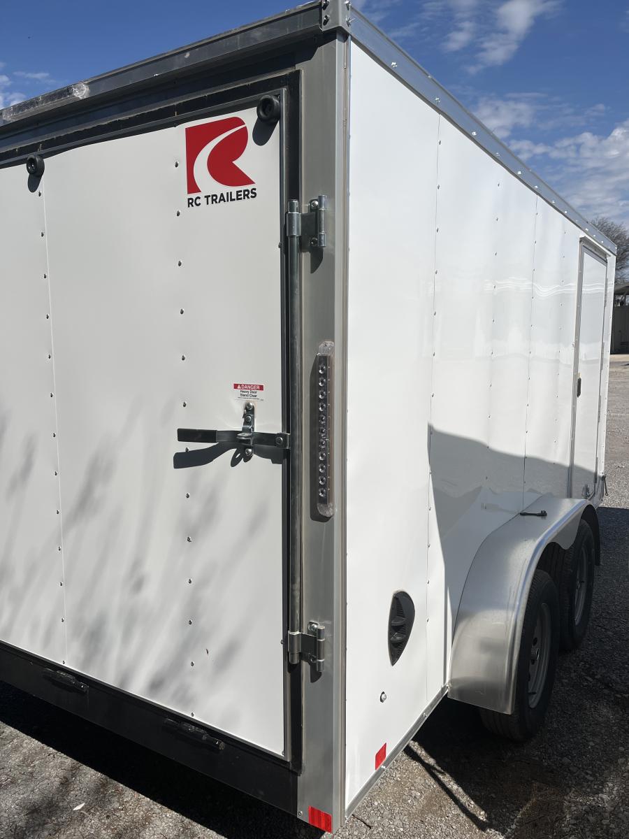 RWT7 RWT 7 x 14 TA FLAT TOP WEDGE ENCLOSED TRAILER BY RC Image 3