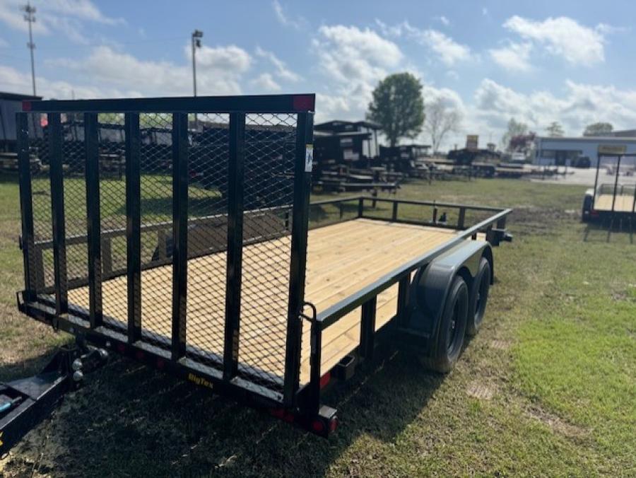 Big Tex 70PI 7K TAND SQ TU UTL 83"x16 2 BRAKES, BLK Image 1